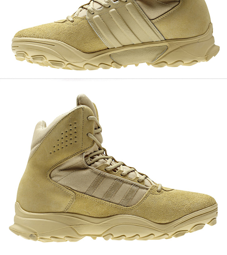 3】正品adidas 阿迪达斯gsg9.3沙漠鞋战术靴子军靴男 特种兵作战靴