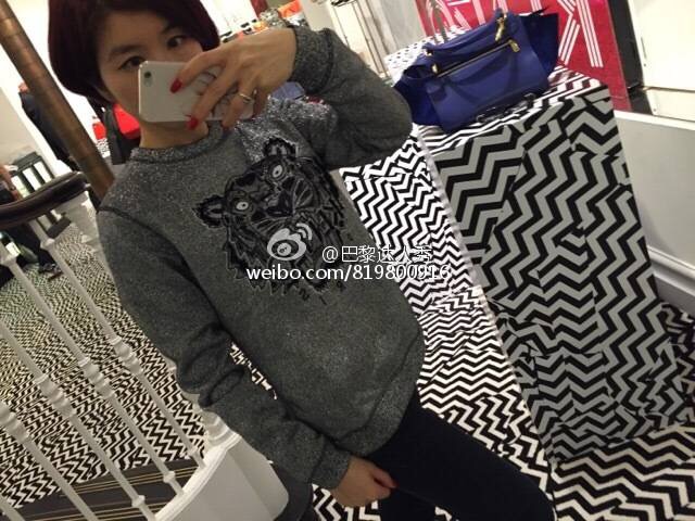 Paris special counter Purchasing agent   KENZO   christmas Limited Edition   Statue of Liberty   iron tower Flash gold   Tiger head Sweater