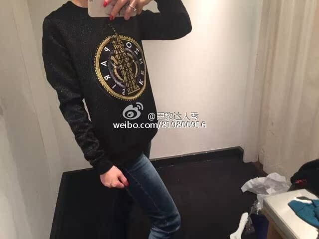 Paris special counter Purchasing agent   KENZO   christmas Limited Edition   Statue of Liberty   iron tower Flash gold   Tiger head Sweater