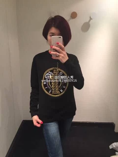 Paris special counter Purchasing agent   KENZO   christmas Limited Edition   Statue of Liberty   iron tower Flash gold   Tiger head Sweater