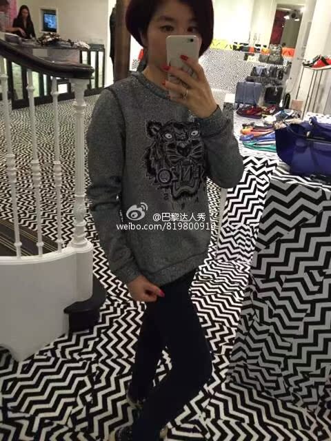 Paris special counter Purchasing agent   KENZO   christmas Limited Edition   Statue of Liberty   iron tower Flash gold   Tiger head Sweater
