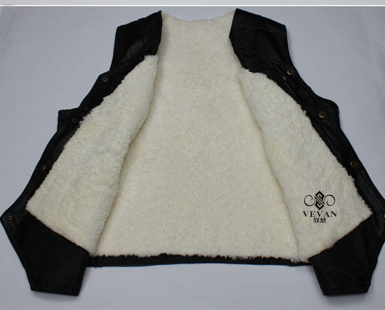 双十二特价中老年<em>绵羊皮马甲男士</em>真皮羊皮背心