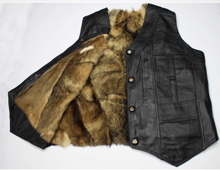 双十二特价中老年<em>绵羊皮马甲男士</em>真皮羊皮背心