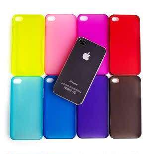 白菜党：iPhone4/4S 超薄磨砂壳+支架保护皮套