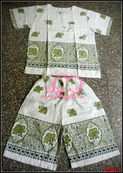 特价59包邮泰国服饰原装棉麻短袖套装<em>男士</em>服