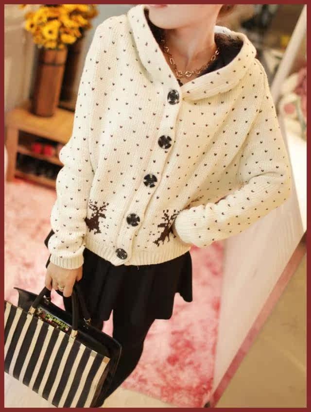 【L207 冬装新款<em>女式毛衣</em> 女式宽松大码<em>加绒</em>加