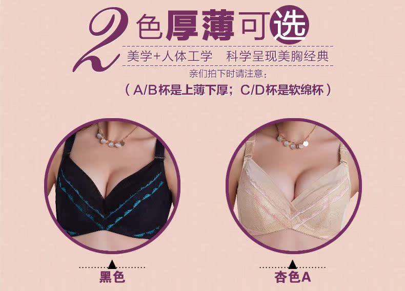 夏新款 奢华刺绣女士内衣 聚拢上托文<em>胸罩</em> <em>3/4</em>