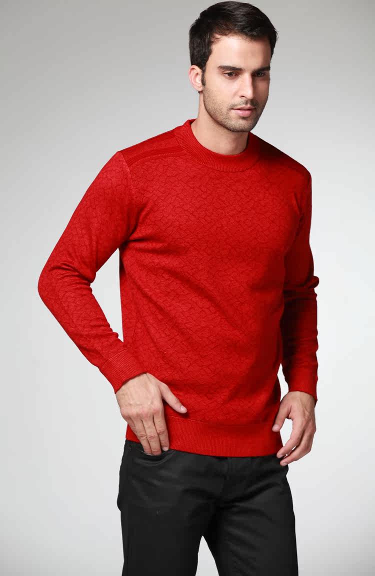 2013新款 <em>中老年男毛衣</em> 中年男士羊毛衫 套头爸