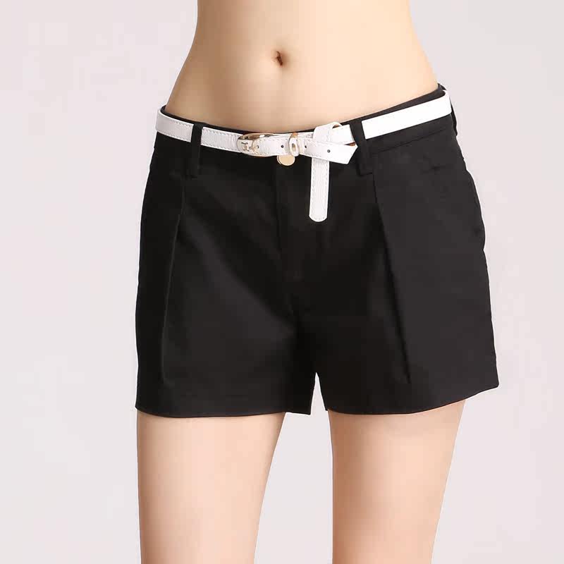 沃斯丹白色宽松<em>短裤</em>夏天大码<em>休闲短裤女夏棉</em>布