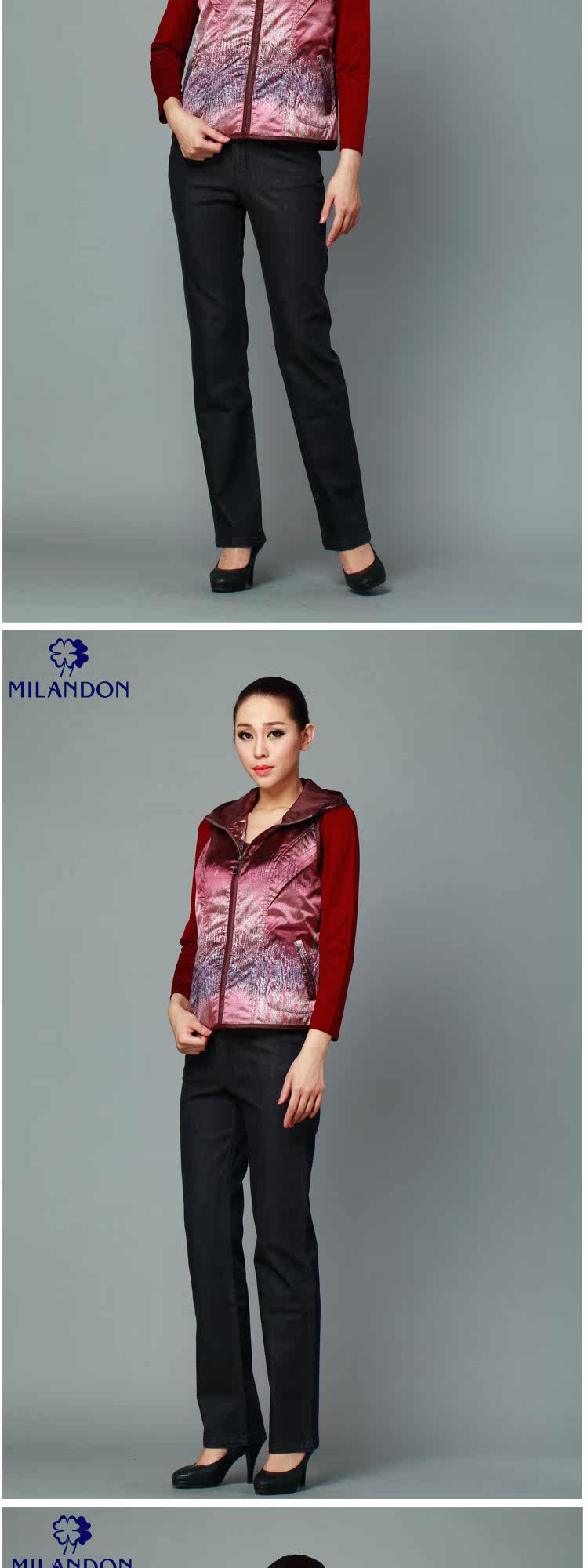 <em>米兰登</em>中年棉<em>马甲</em>女款秋冬时尚背心<em>中老年</em>大码