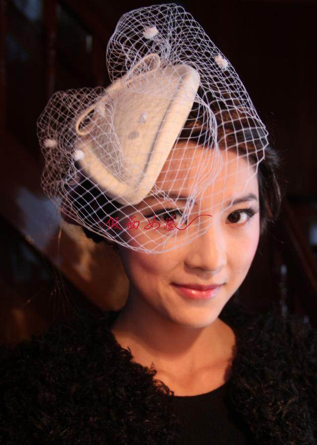 Beautiful Bridal Wedding Fascinators Birdcage Veils