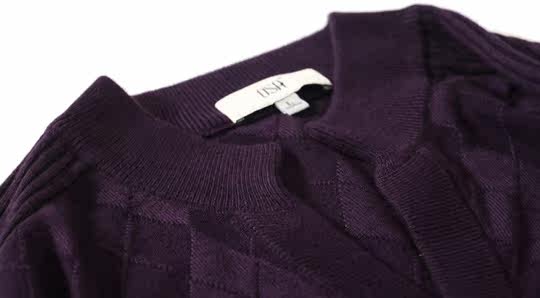 <em>OSA紫色</em>时尚V领<em>毛衣</em>ME340168000_唯品会