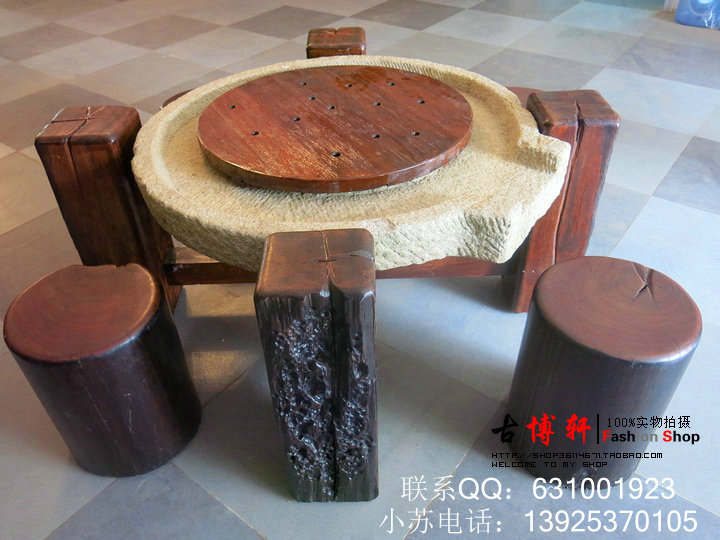 中山供应老船木家具厂家直销 船木功夫茶桌 茶台 茶几