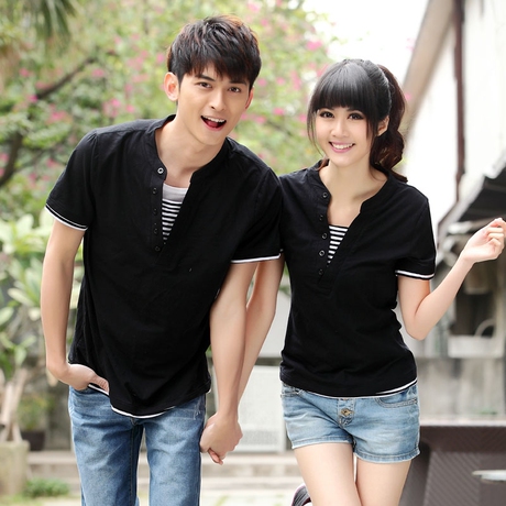 淘宝网情侣装长袖春装2014新款夏装时尚韩版