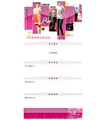 宝贝描述模板，可用于淘宝、拍拍、有啊店铺装修，适合用于展示服装、鞋帽、箱包、饰品类产品，采用卡通、简约、时尚风格设计，用红色、粉红作为主色调，适合旺铺店铺