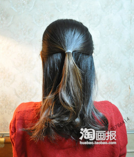 浪漫微卷不花钱 冬天<em>扎头发</em>的方法韩式发型步