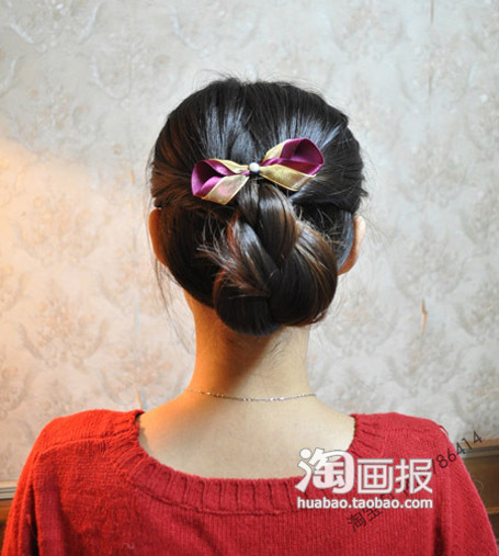 浪漫微卷不花钱 <em>冬天扎头发</em>的方法韩式<em>发型步</em>