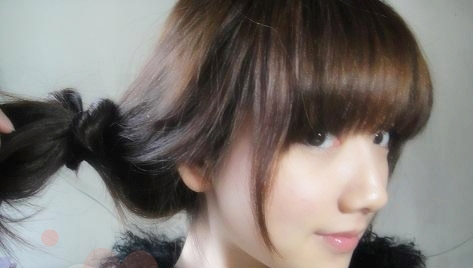 超简单<em>齐刘海</em>的梨花头韩式松散苞头法教程_s