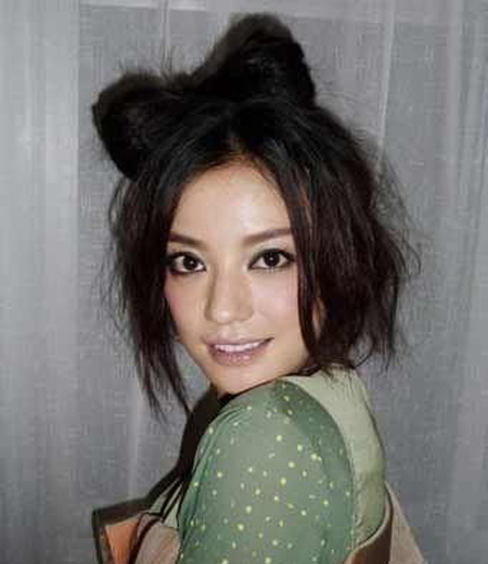 puces641:LADY长发<em>扎头发</em>的<em>发型</em> GAGA蝴蝶