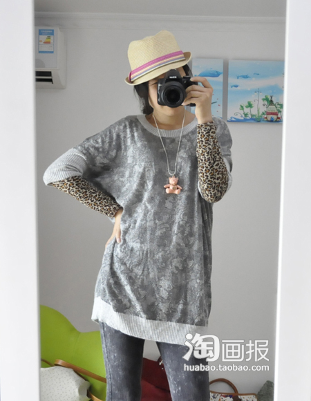 20款淘宝网秋装新款女装倍有范儿针织衫真人