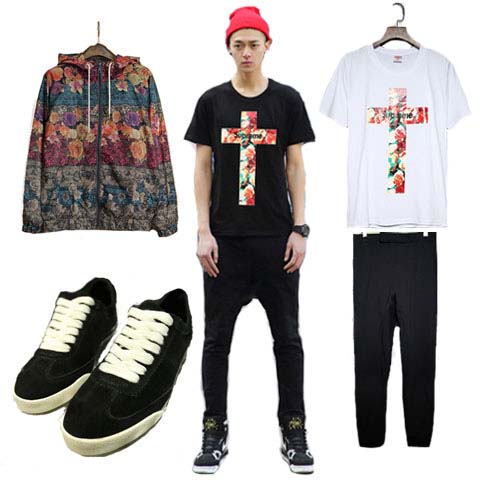 初夏复古森系男装搭配道路(2)_型男搭配_服装