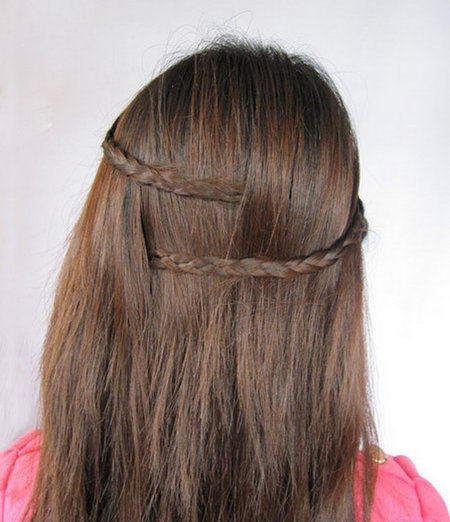 超美韩式三分钟<em>编发齐刘海直发发型</em>图片合集第