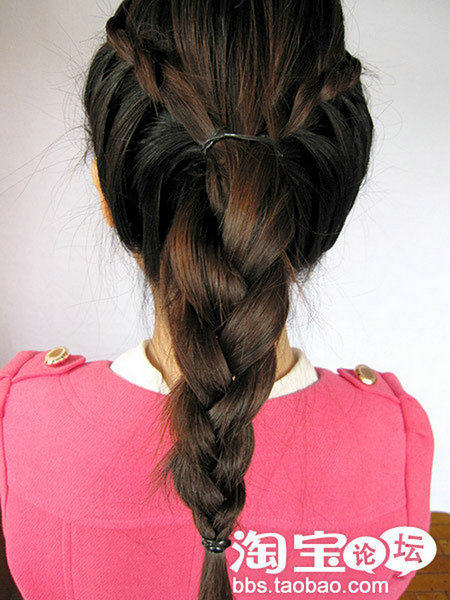 超美韩式三分钟<em>编发齐刘海直发发型</em>图片合集第